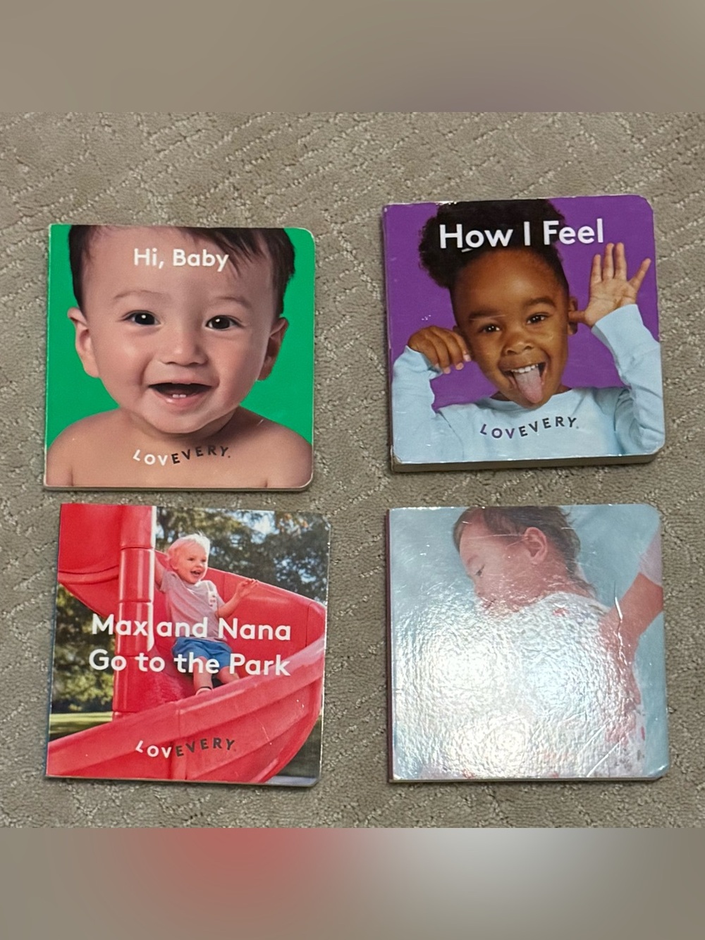 Lovevery book bundle - 4 books Bedtime Park Hi Max Feel